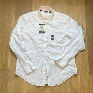 Van Heusen White Men’s Dress Shirt Large 34/35 16-16.5